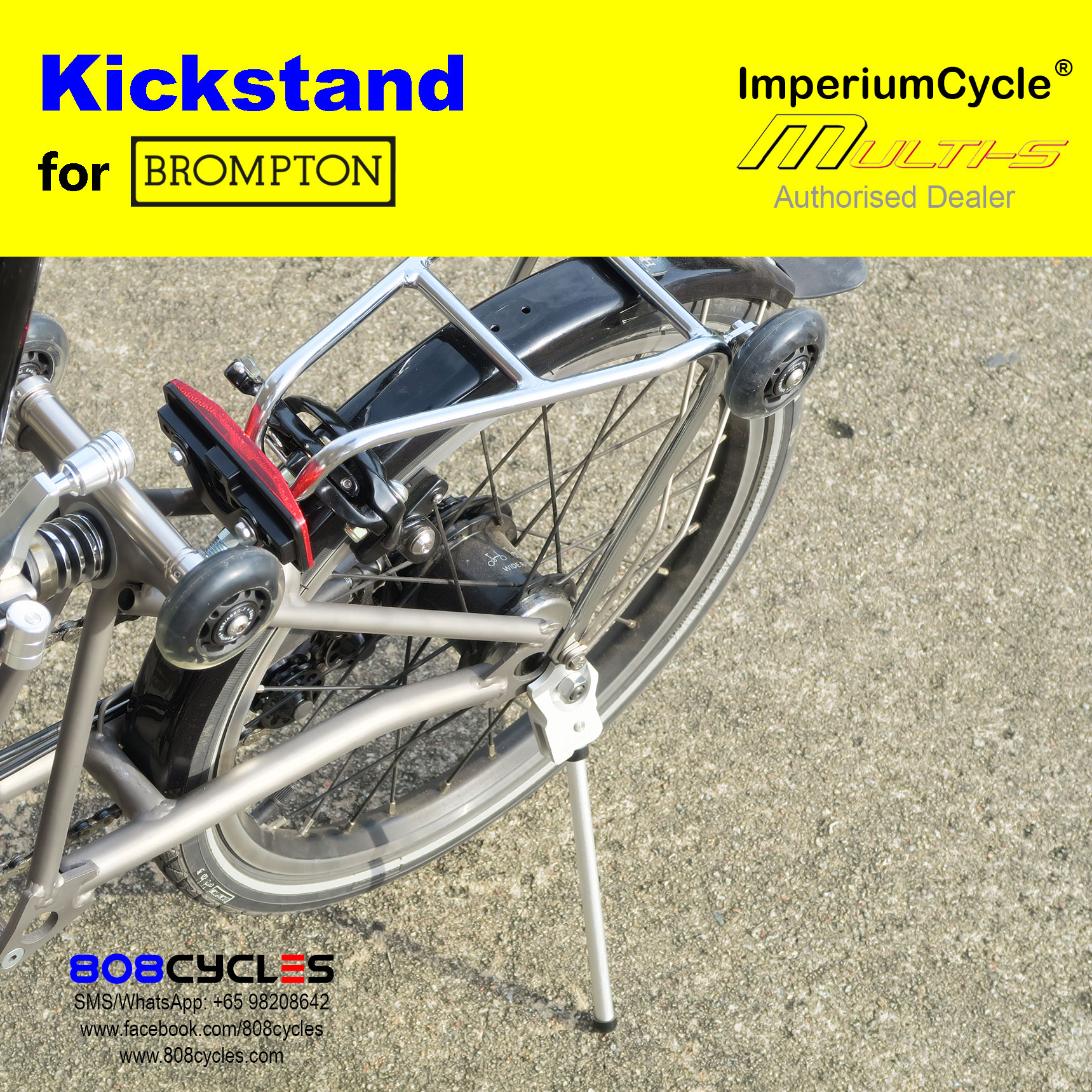 Kickstands Cycling MultiS Brompton Kickstand Specifically Designed
