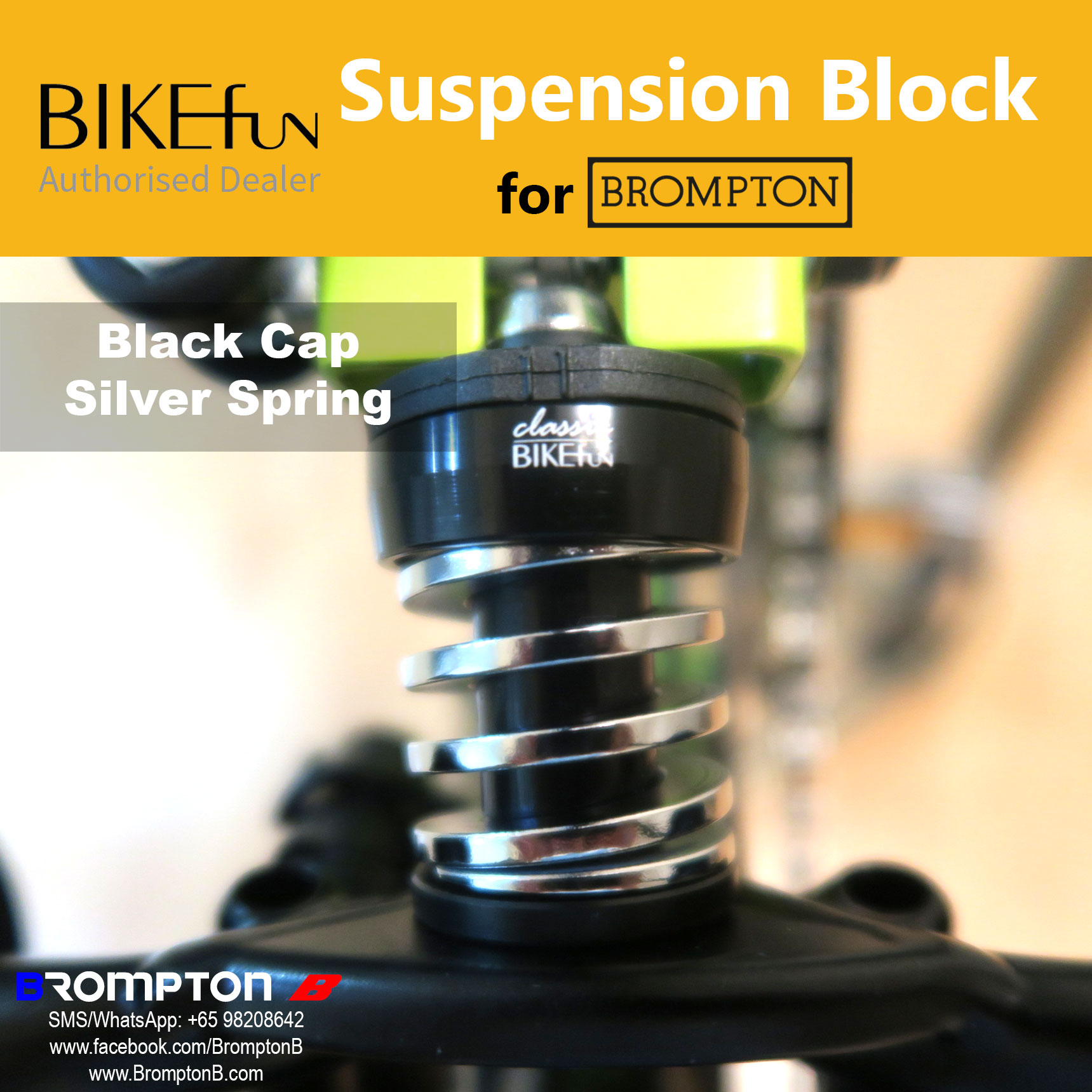BIKEfun Coloured Suspension for Bromptons - Image 4
