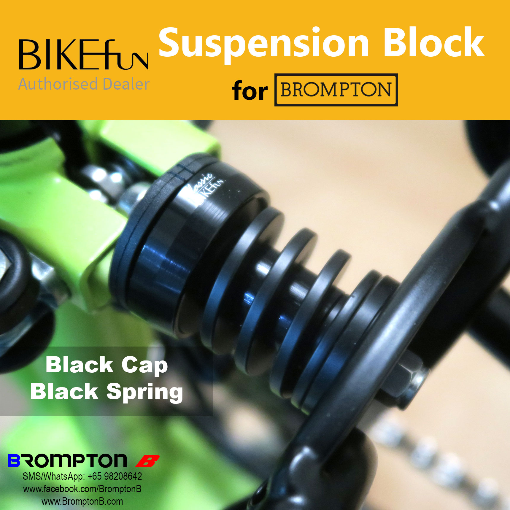 BIKEfun Coloured Suspension for Bromptons - Image 7