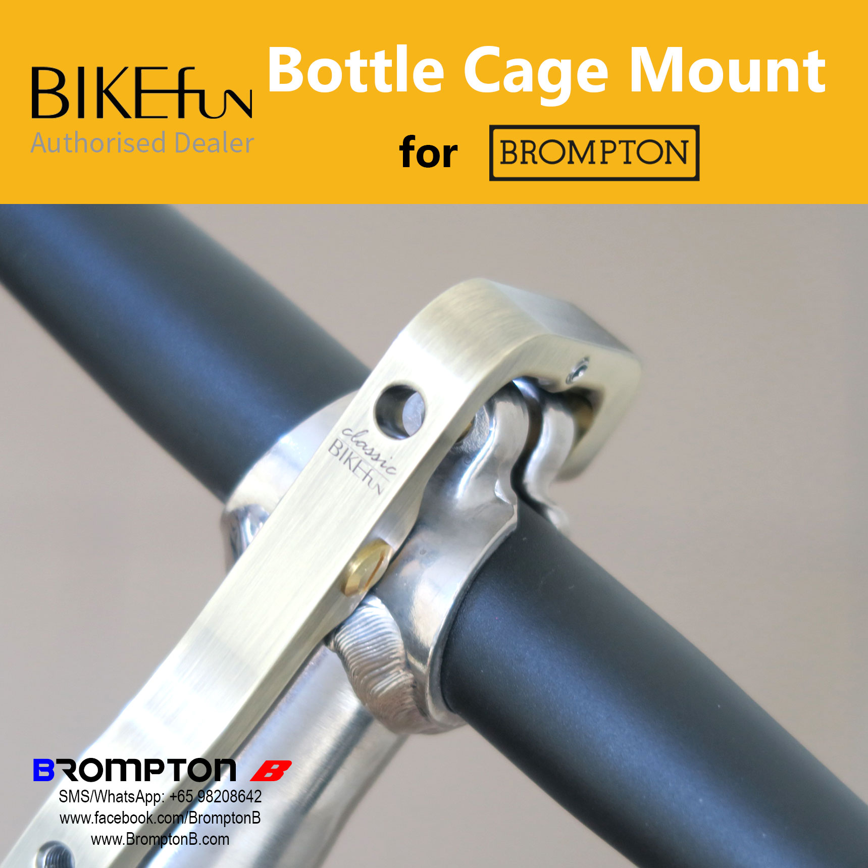 BIKEfun Bottle Cage Adapter for Bromptons - Image 12