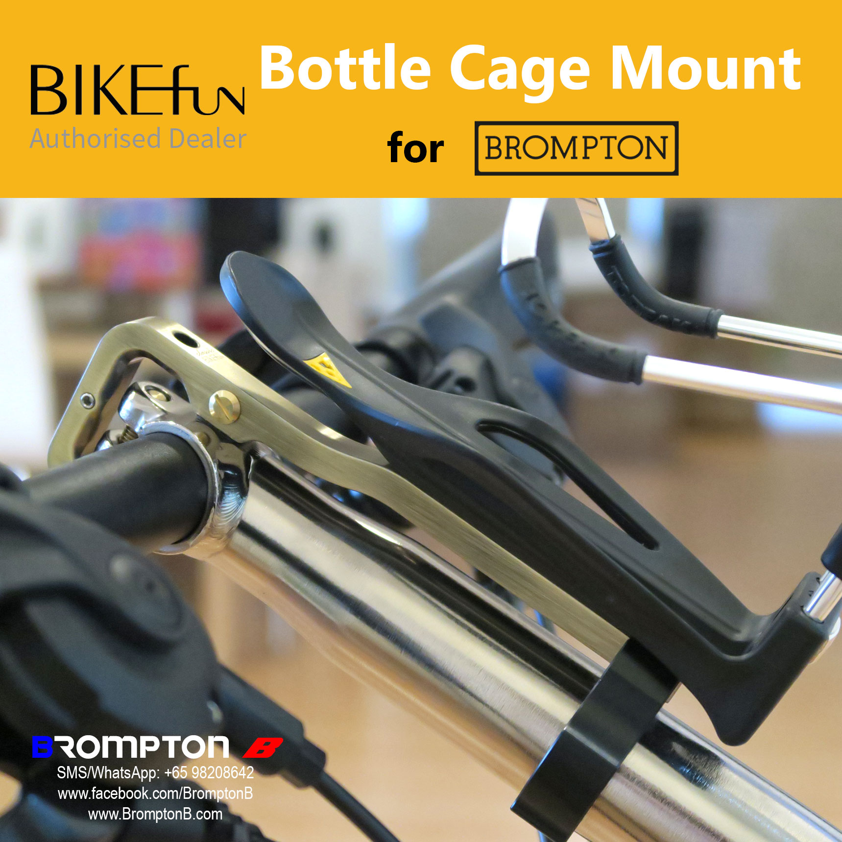 BIKEfun Bottle Cage Adapter for Bromptons - Image 11