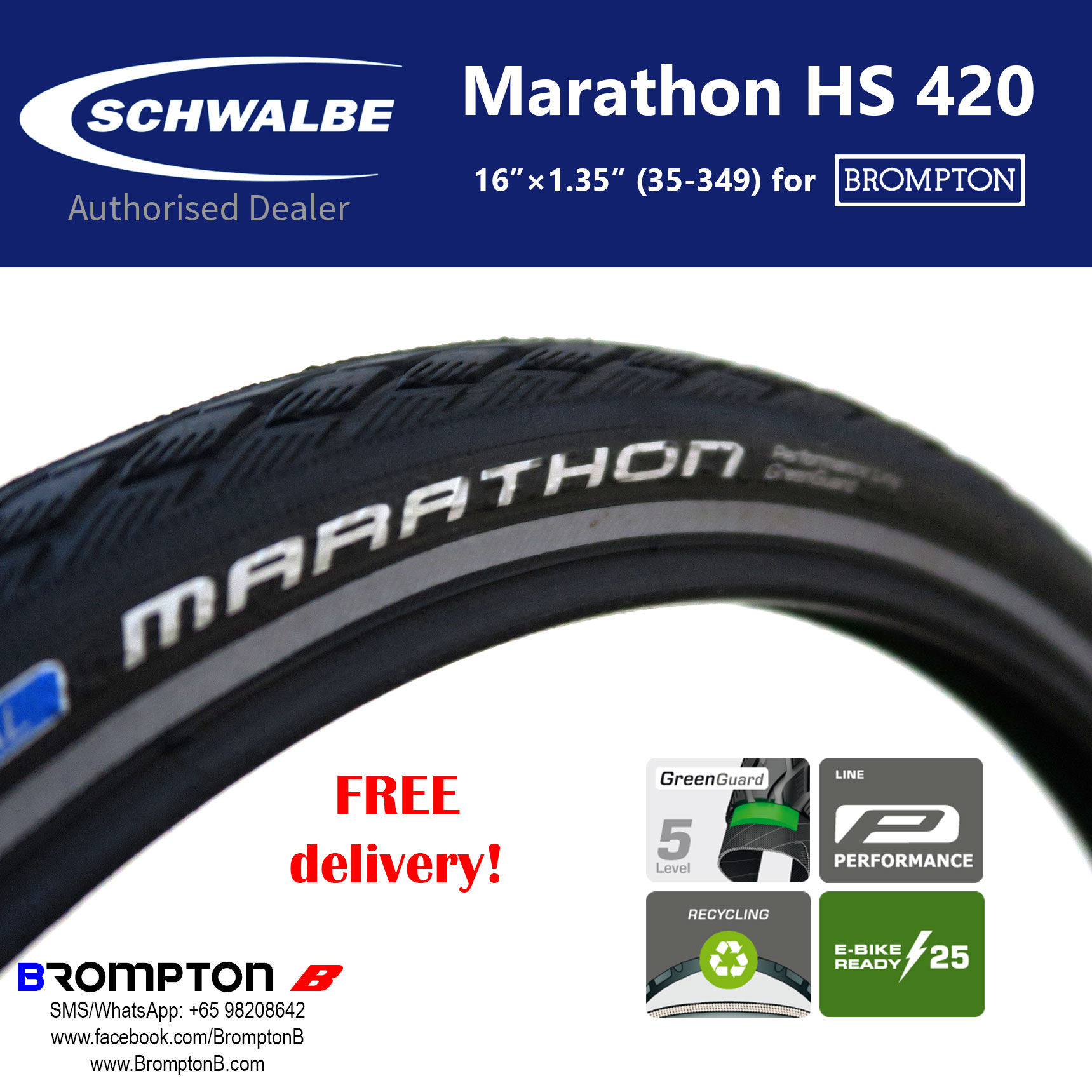 Schwalbe Marathon HS 620 - Image 4