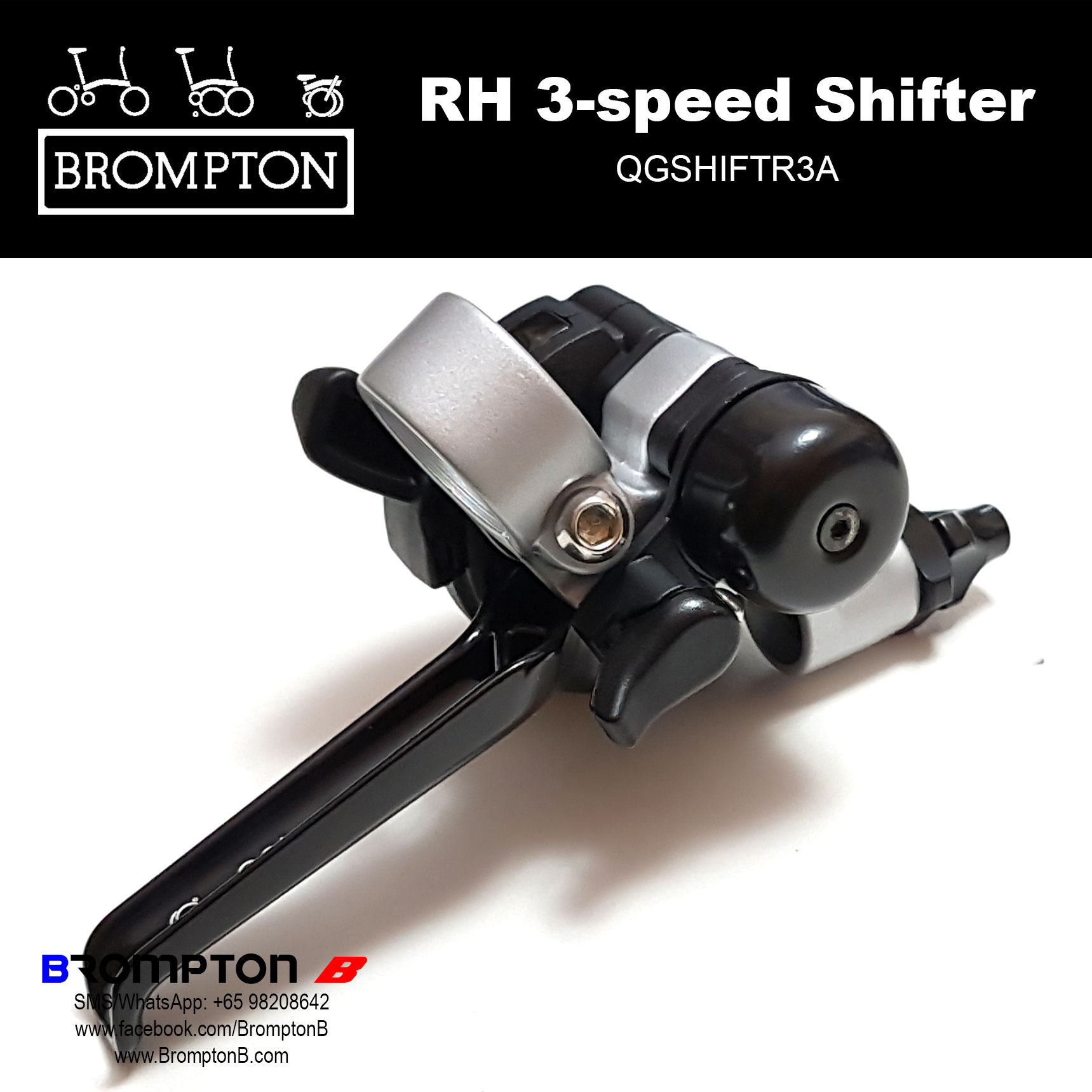 BROMPTON RH 3-speed shifter/levers - Image 4