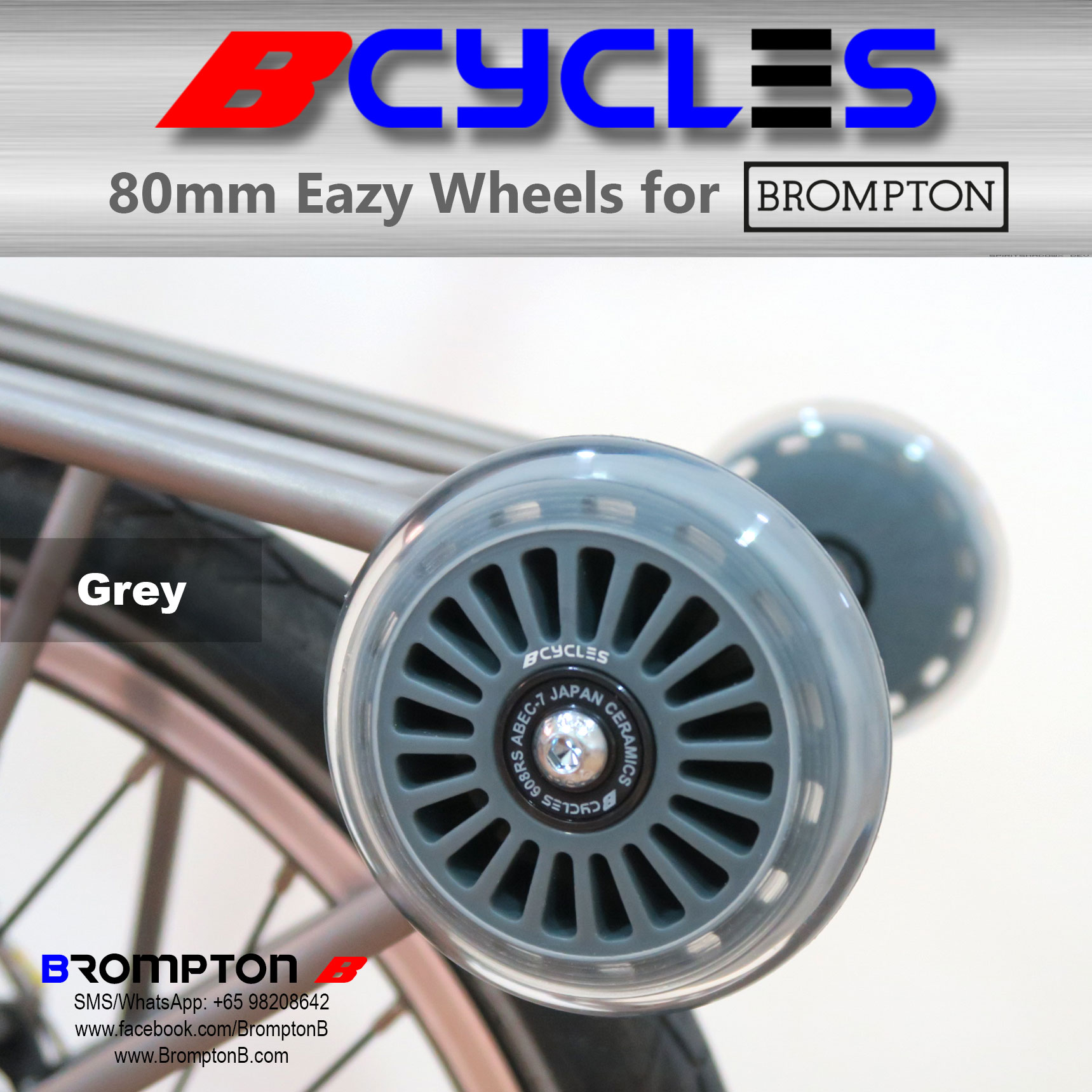 B-Cycles 80mm Eazy Wheels (for Bromptons) - Image 21