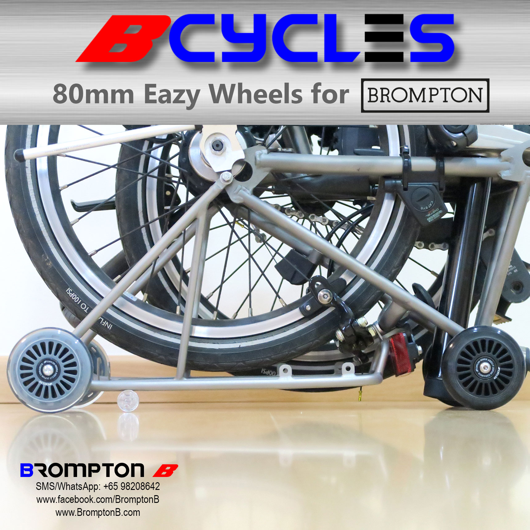 B-Cycles 80mm Eazy Wheels (for Bromptons) - Image 22