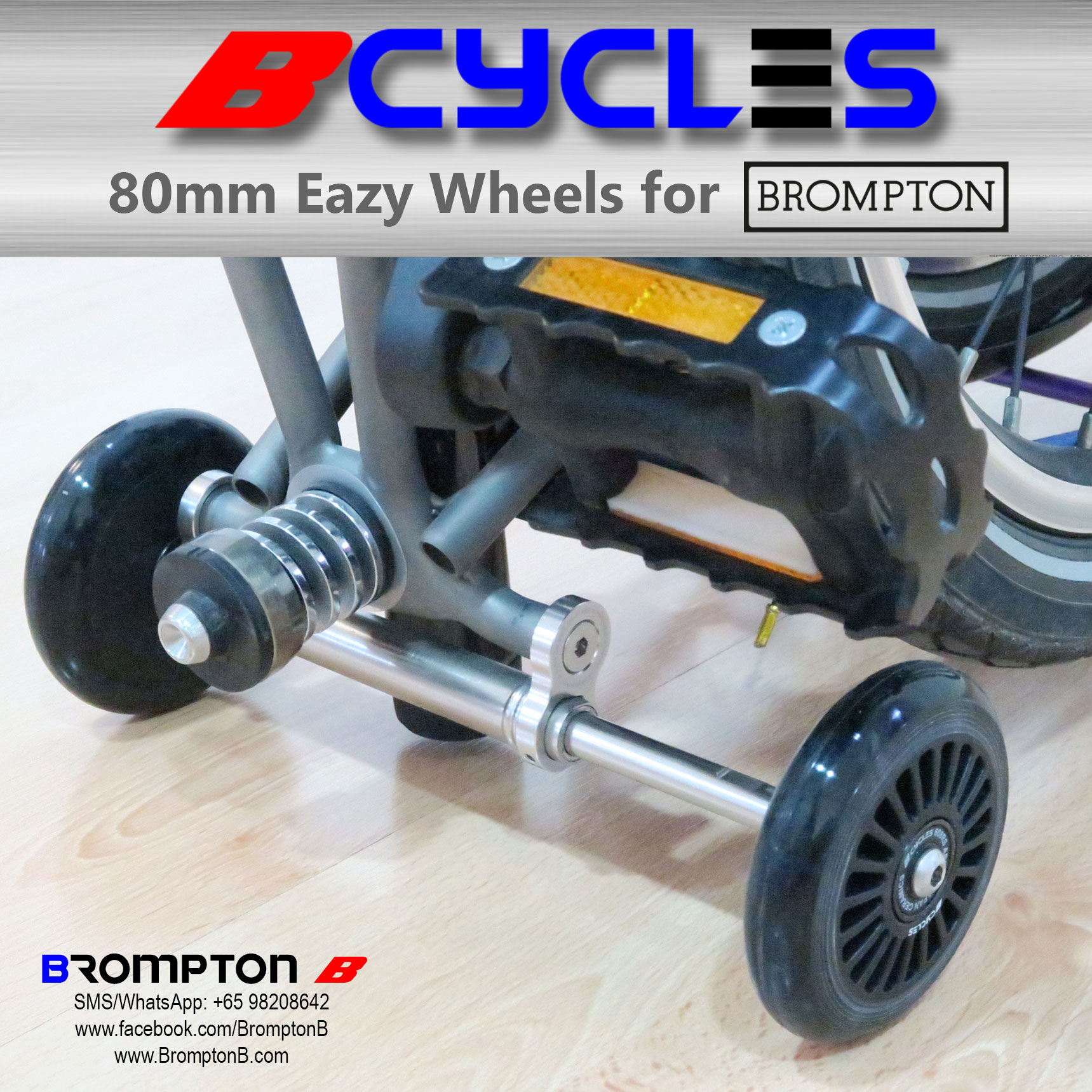 B-Cycles 80mm Eazy Wheels (for Bromptons) - Image 27