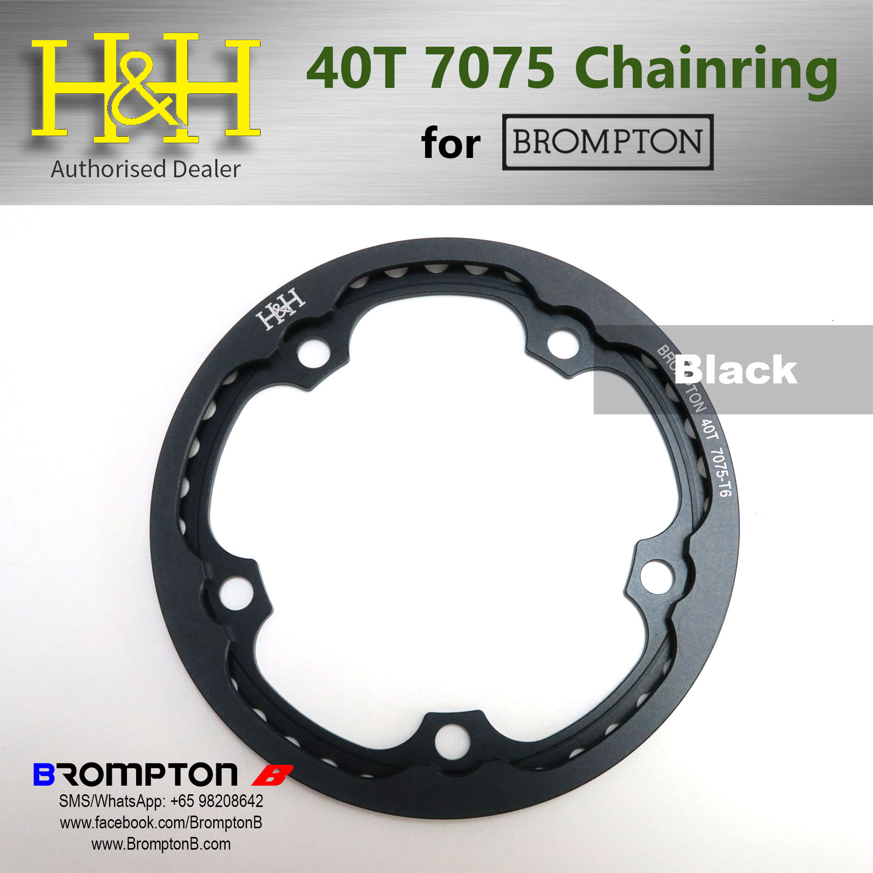 H&H 7075 40T Unibody Chainring/guard - Image 3