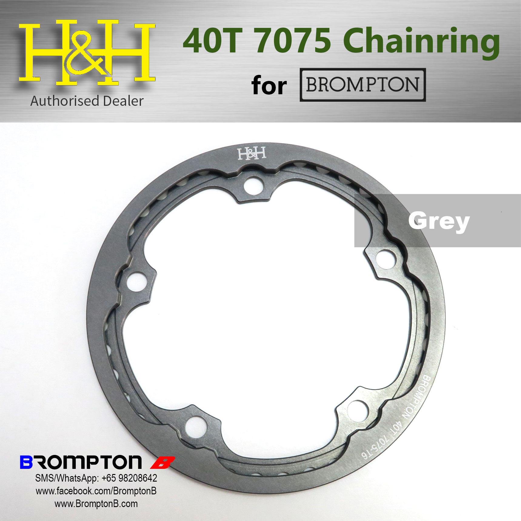 H&H 7075 40T Unibody Chainring/guard - Image 5