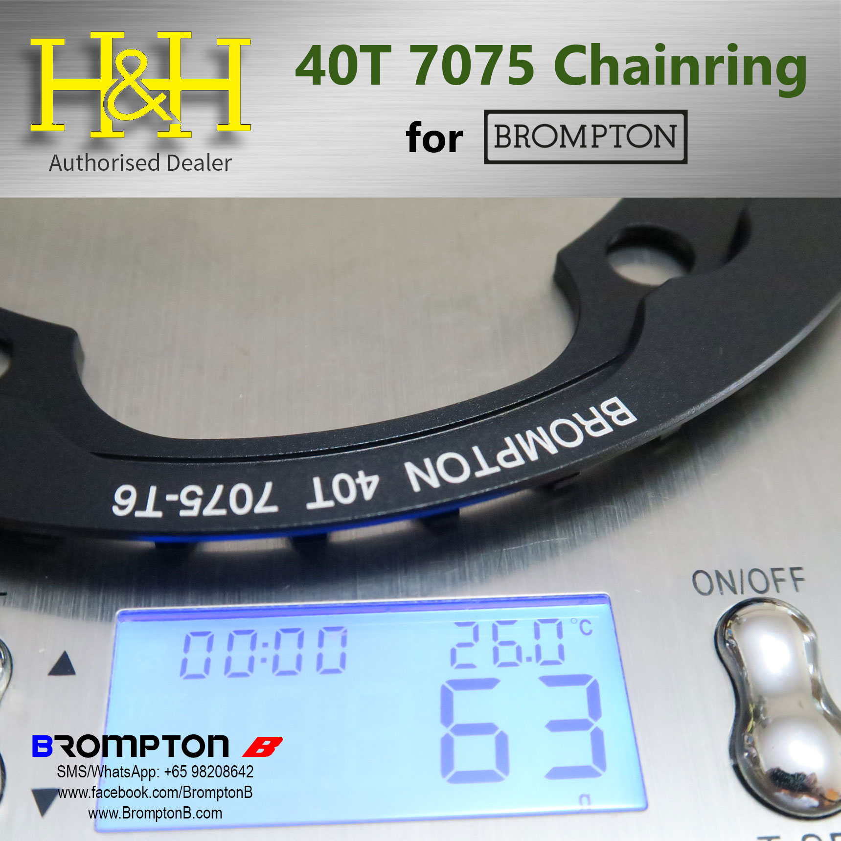 H&H 7075 40T Unibody Chainring/guard - Image 7