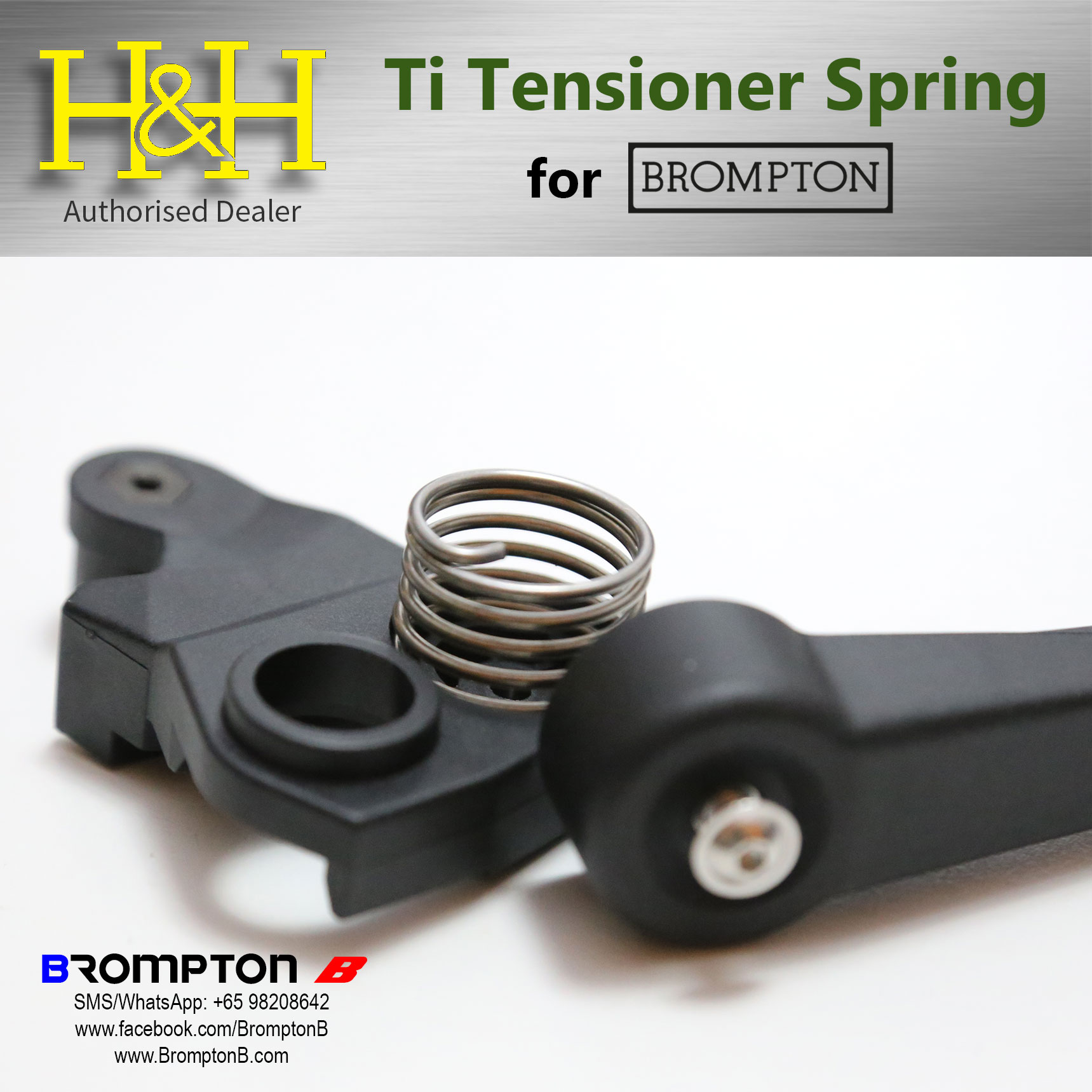 H&H Titanium Spring for Brompton Tensioners - Image 2