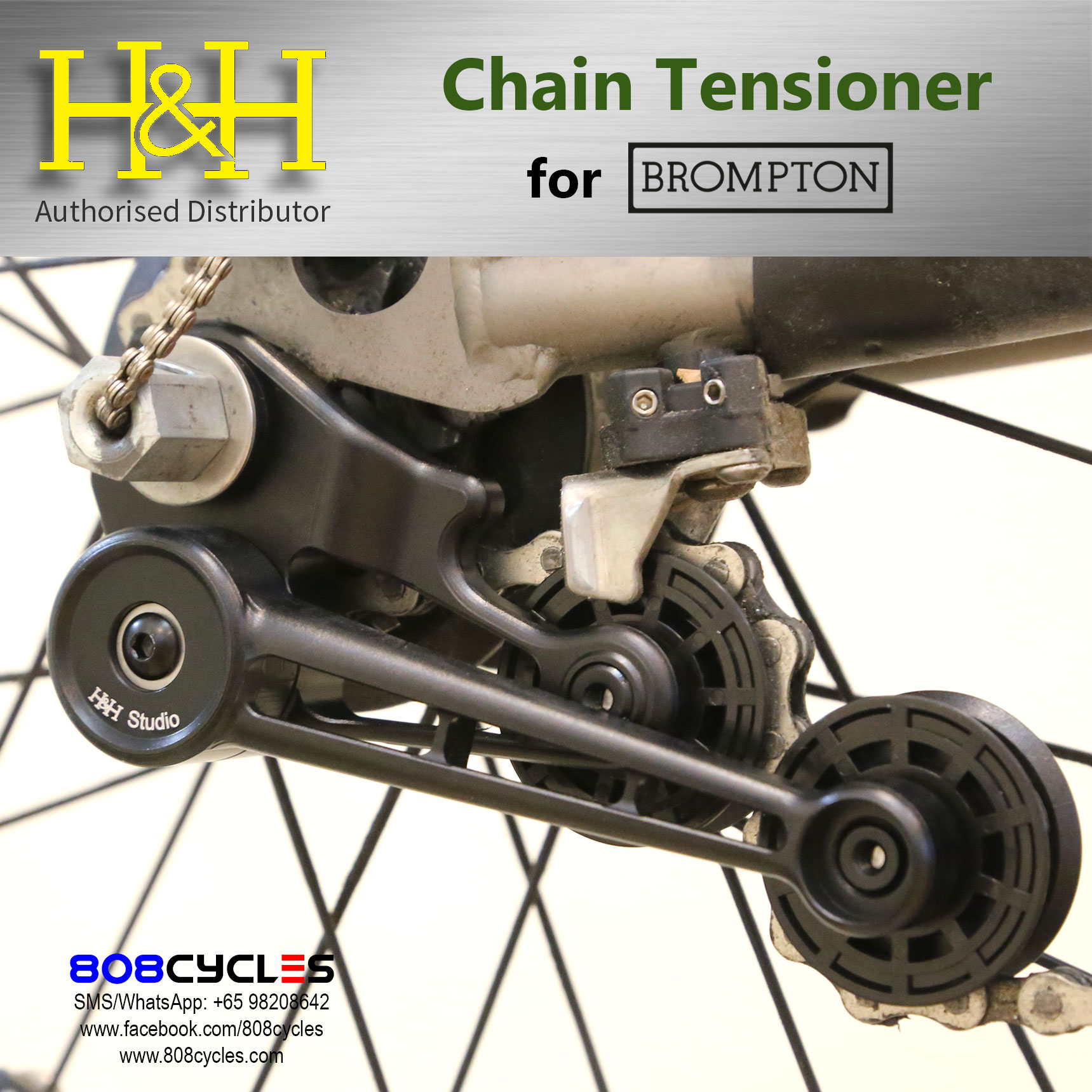 H&H Chain Tensioner for Bromptons - Image 2