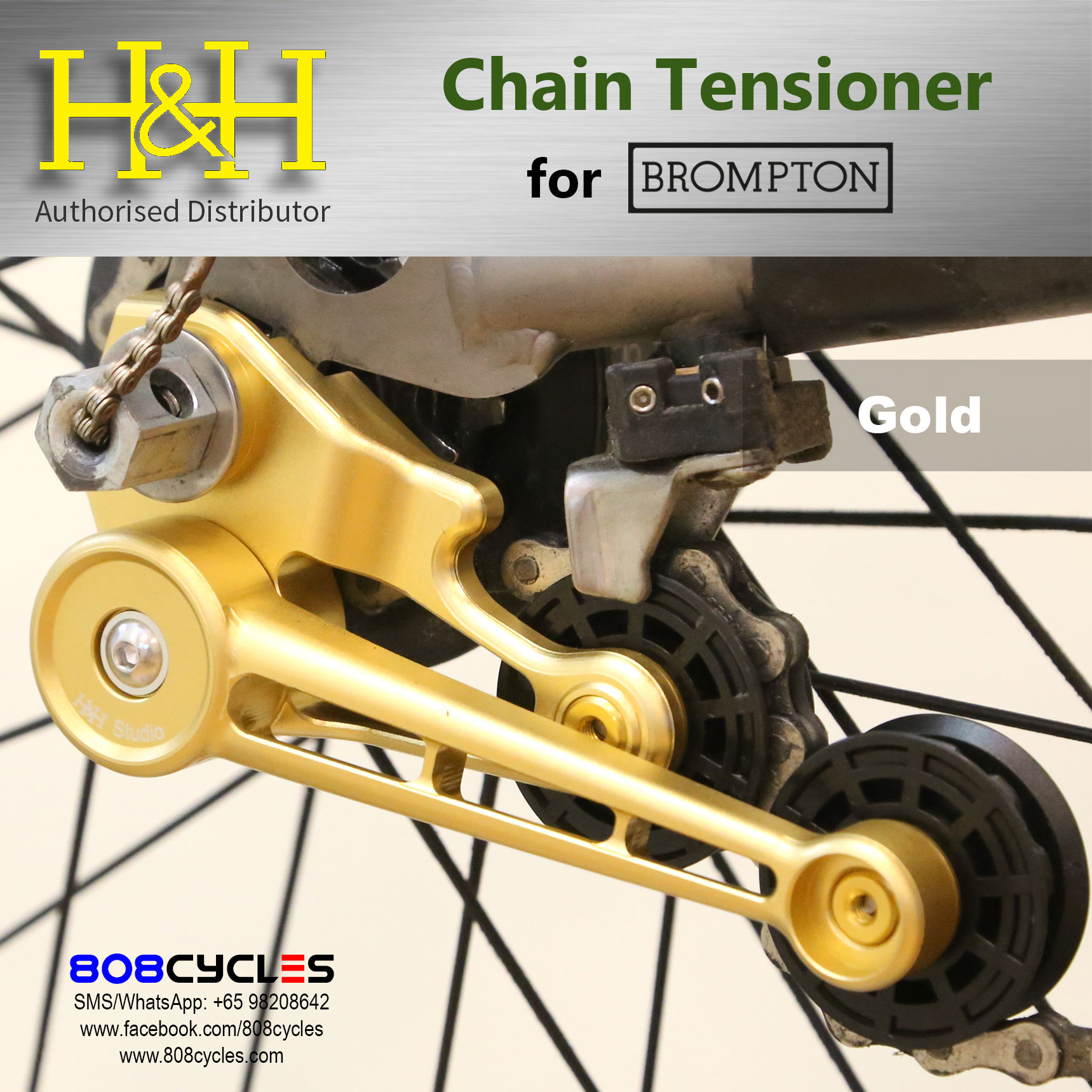 H&H Chain Tensioner for Bromptons - Image 9