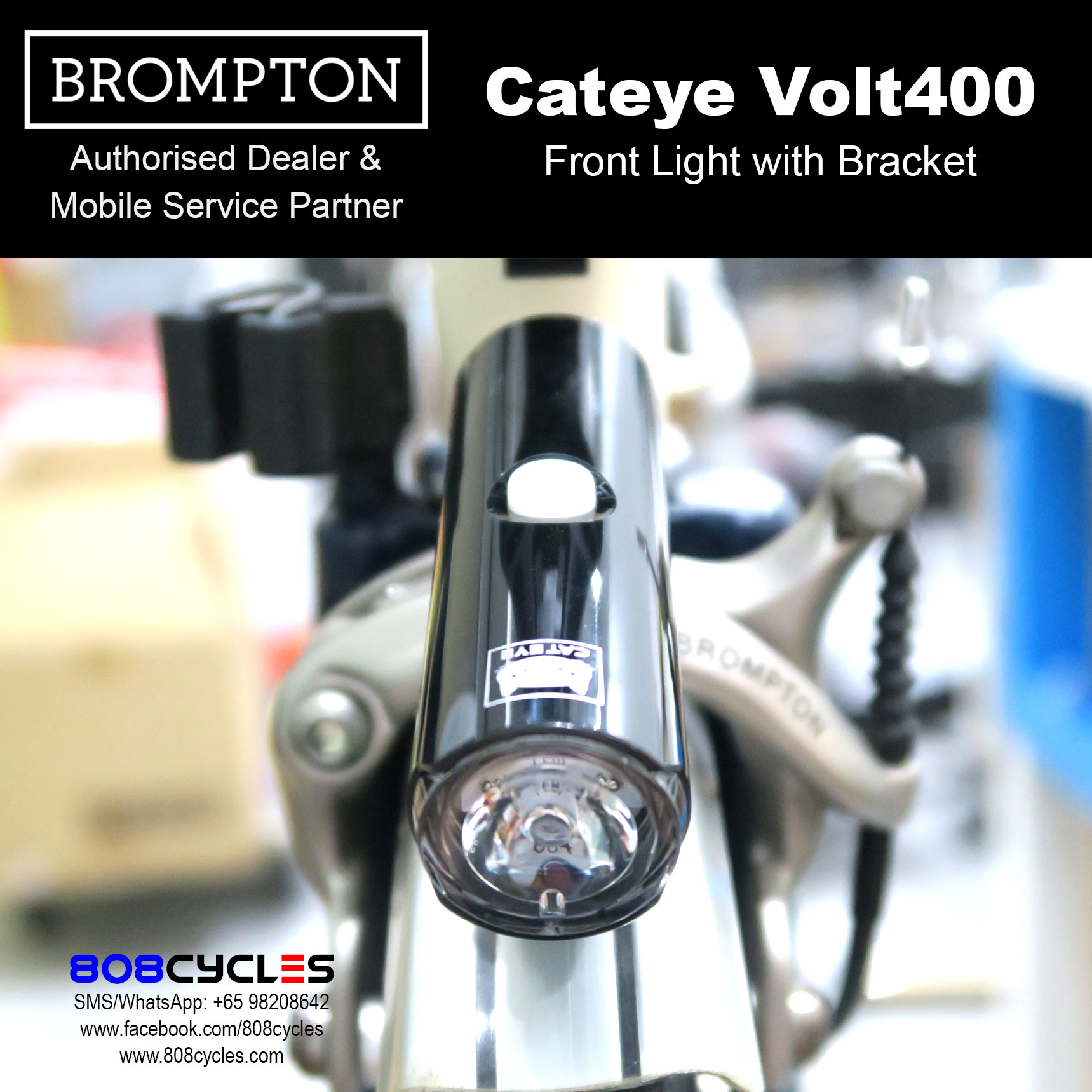 cateye volt 400 brompton