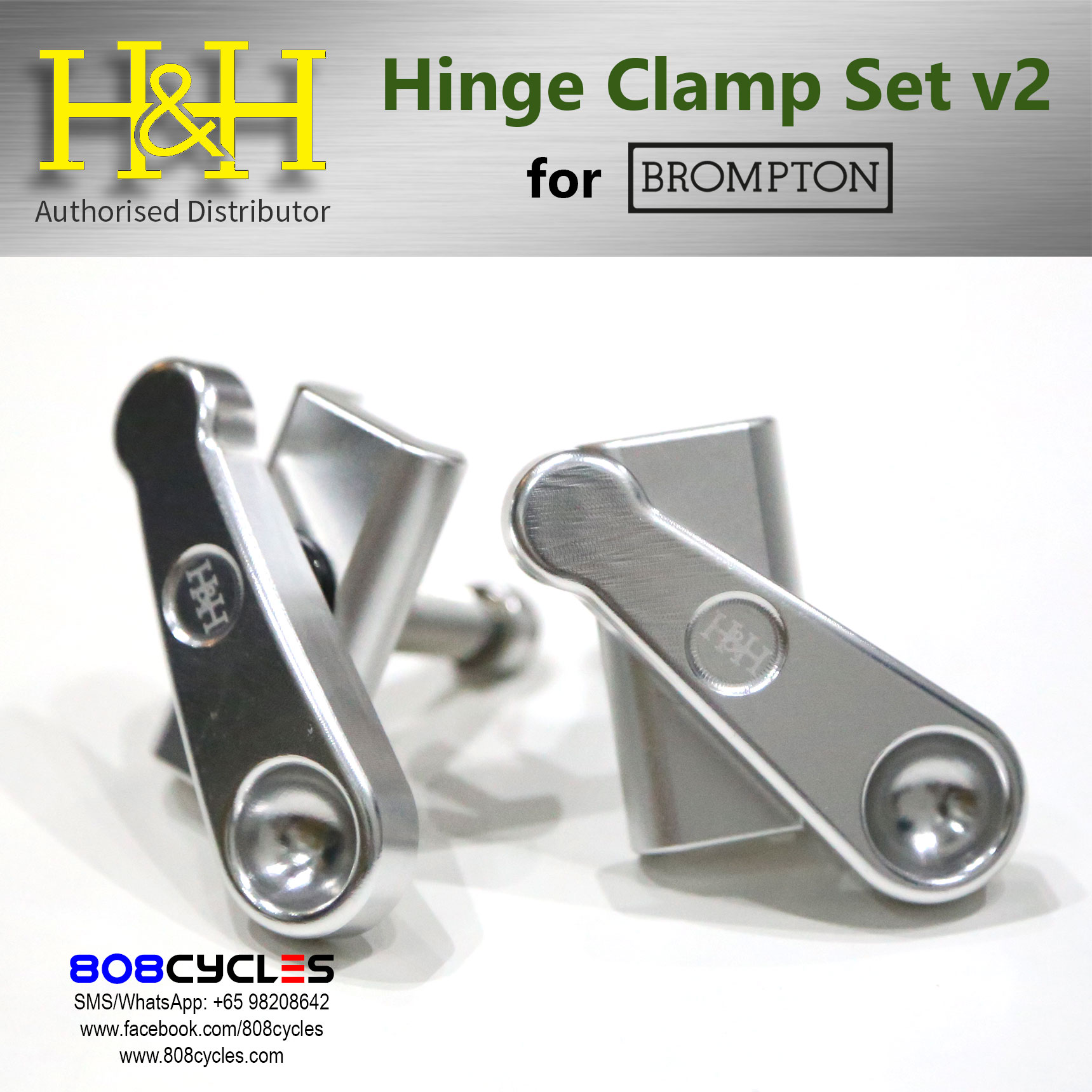 H&H Hinge Clamp Set (v2) for Bromptons - Image 4