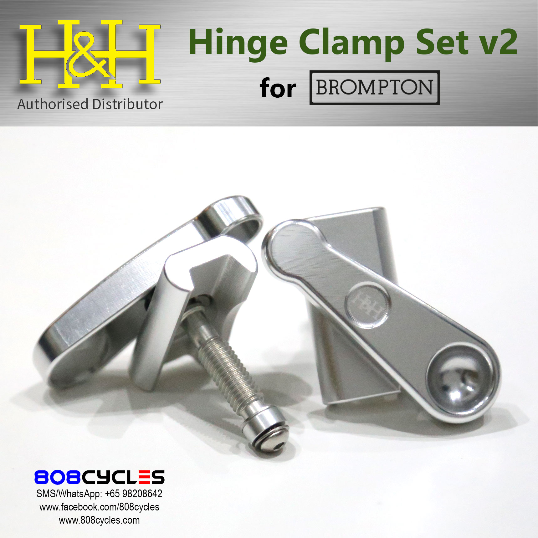 H&H Hinge Clamp Set (v2) for Bromptons - Image 5