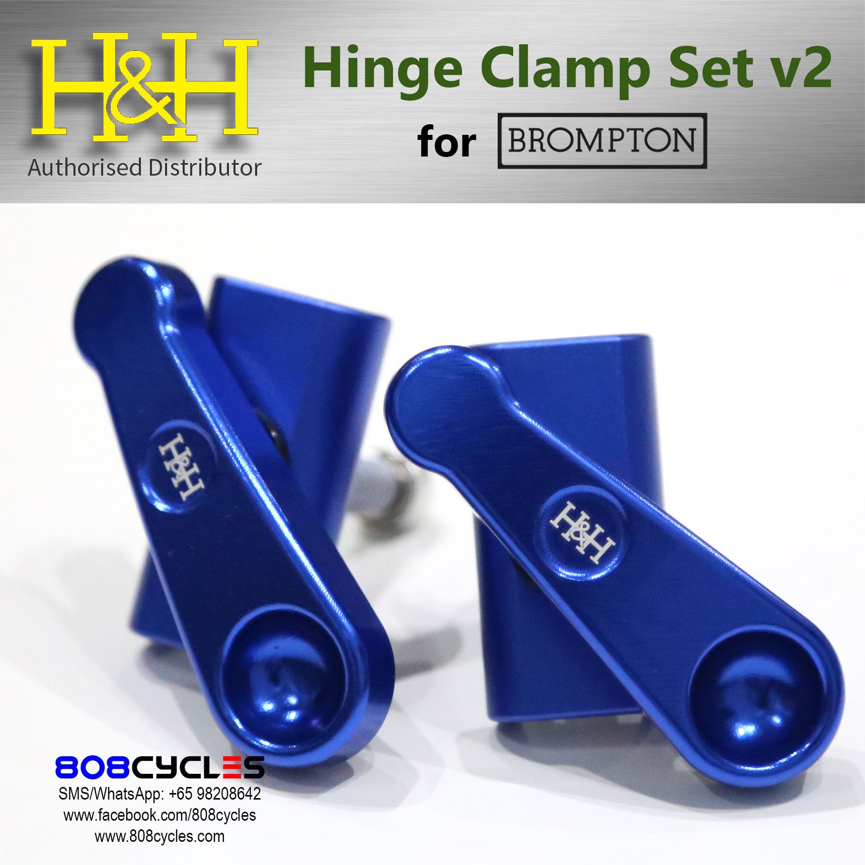 H&H Hinge Clamp Set (v2) for Bromptons - Image 6