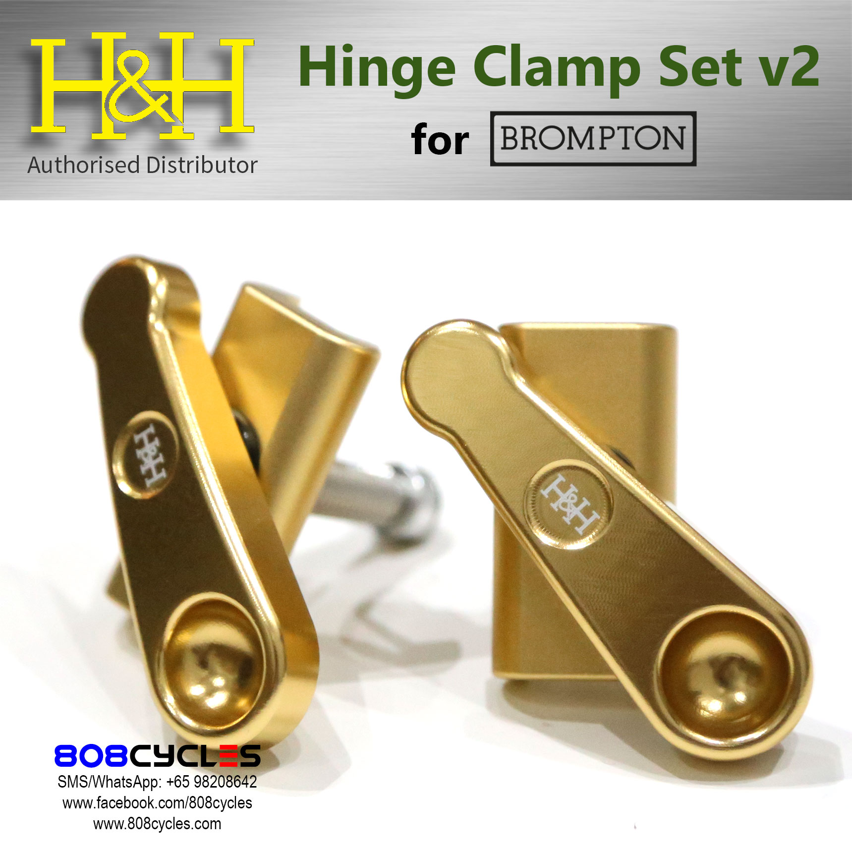 H&H Hinge Clamp Set (v2) for Bromptons - Image 10