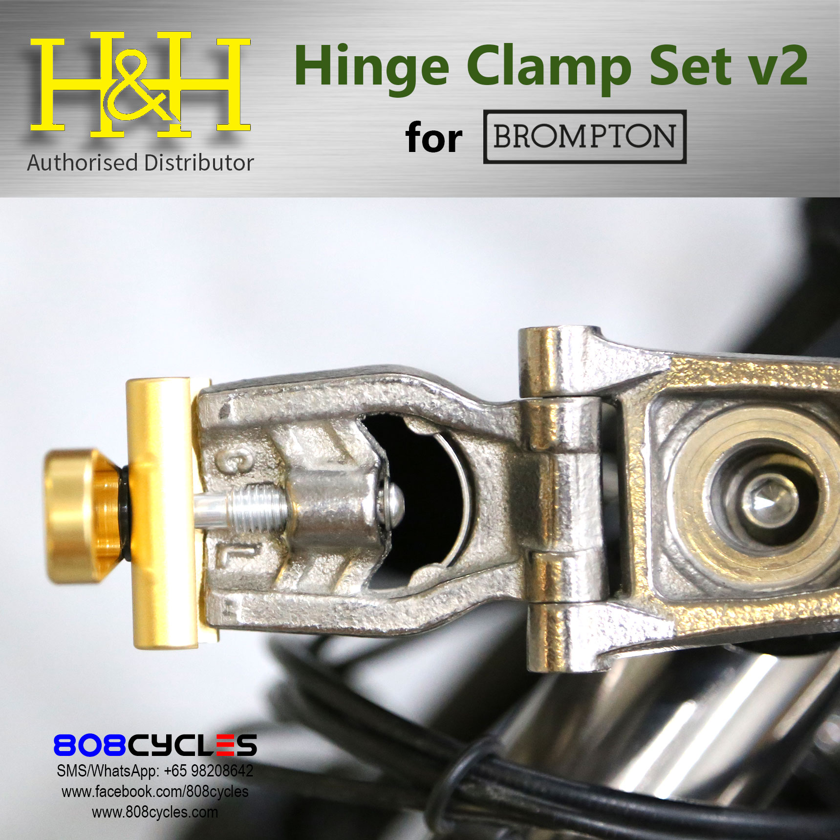 H&H Hinge Clamp Set (v2) for Bromptons - Image 14