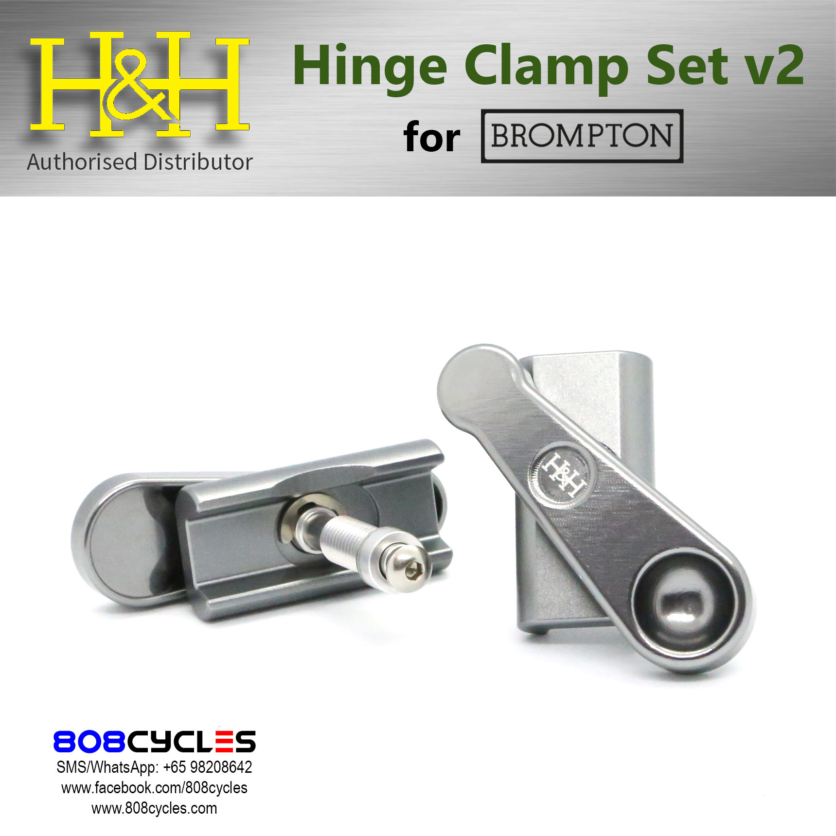 H&H Hinge Clamp Set (v2) for Bromptons - Image 19