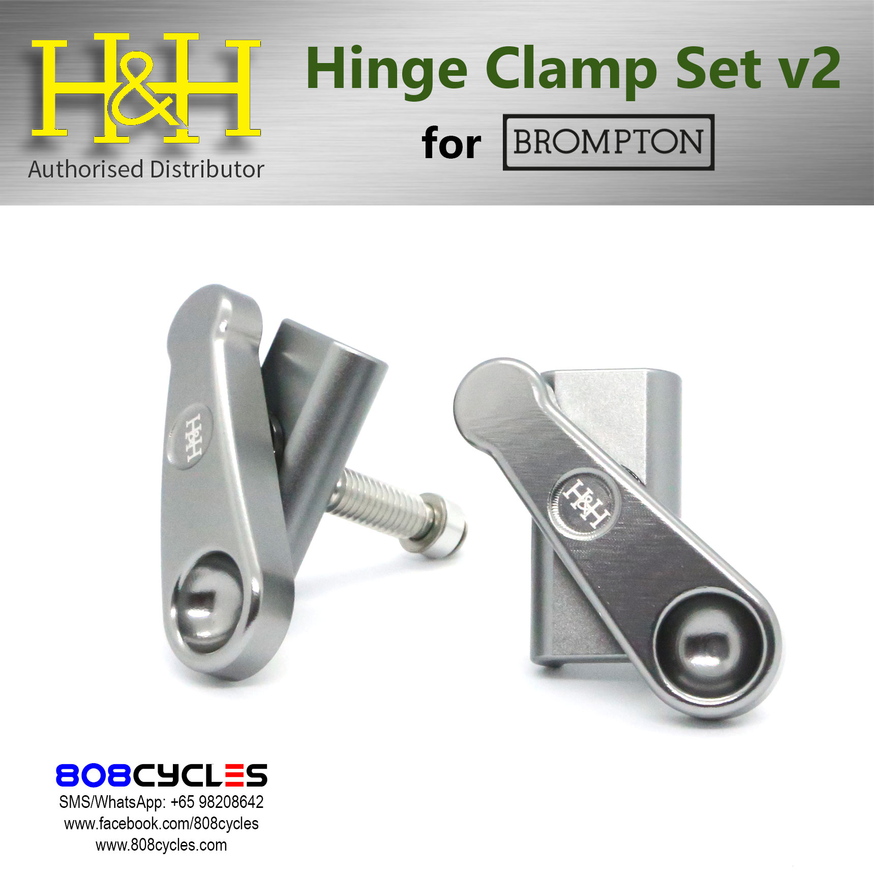 H&H Hinge Clamp Set (v2) for Bromptons - Image 20