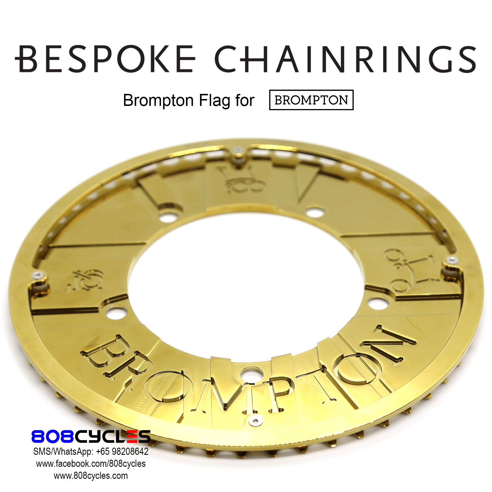 Bespoke Chainrings - Brompton Flag - Image 7