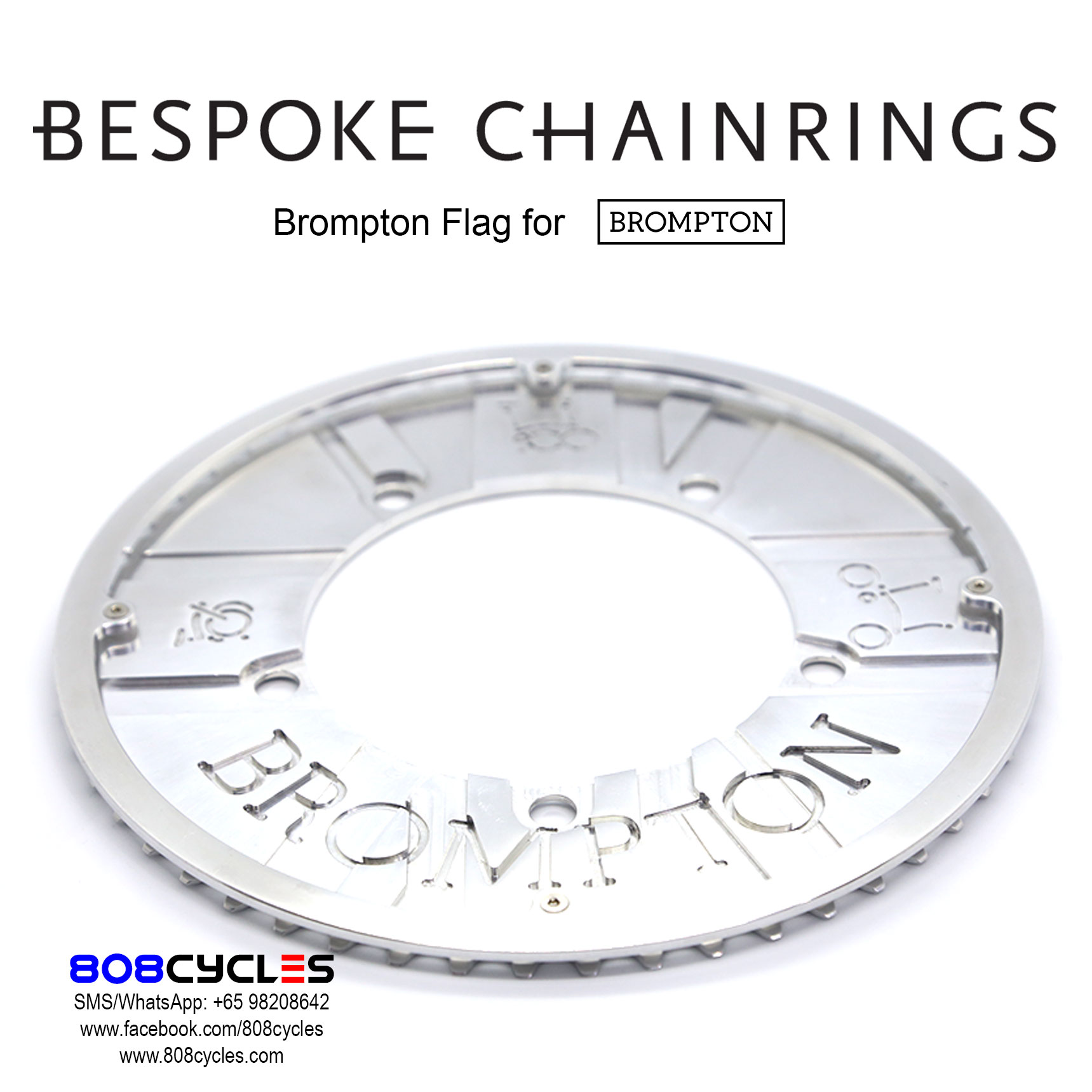 Bespoke Chainrings - Brompton Flag - Image 5
