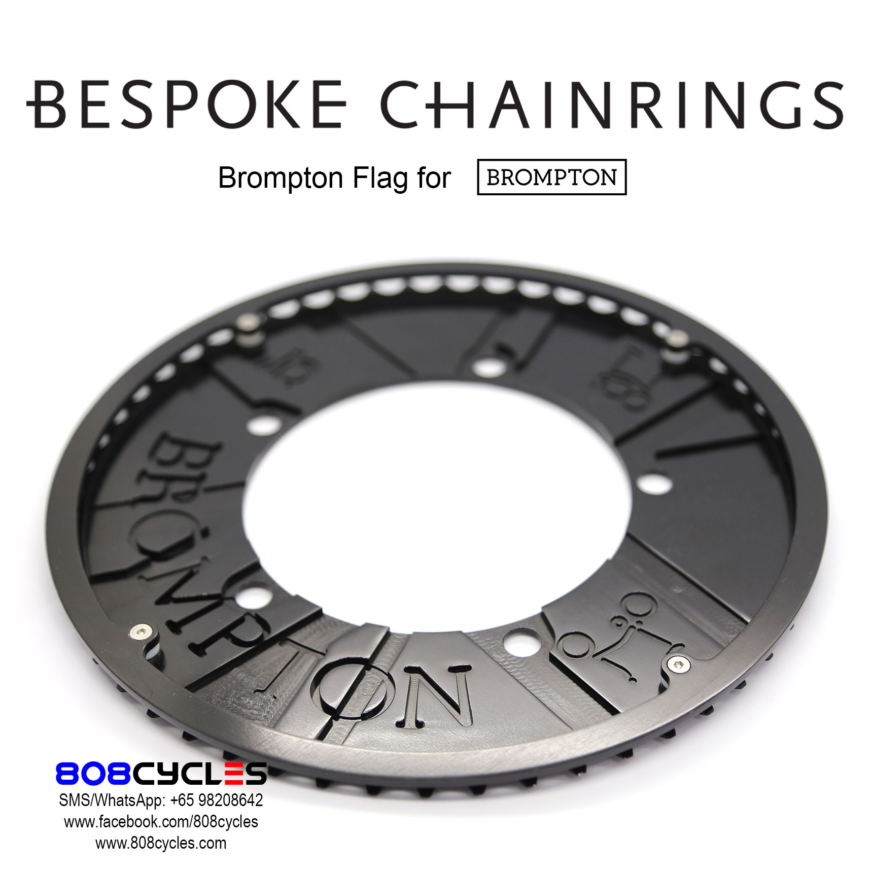 Bespoke Chainrings - Brompton Flag - Image 3