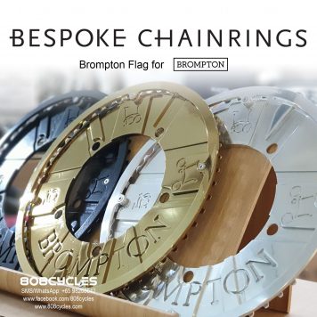 Bespoke Chainrings - Brompton Flag
