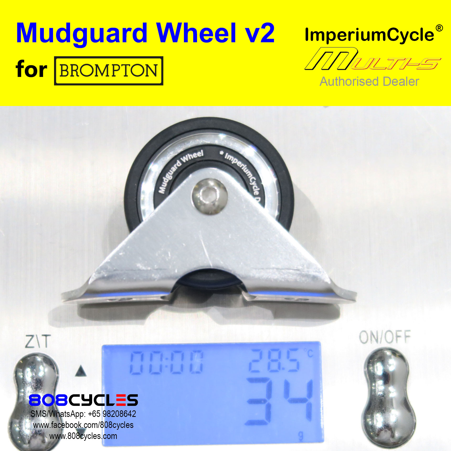 ImperiumCycle Mudguard Wheel v2 (for old-gen Brompton L-types) - Image 4
