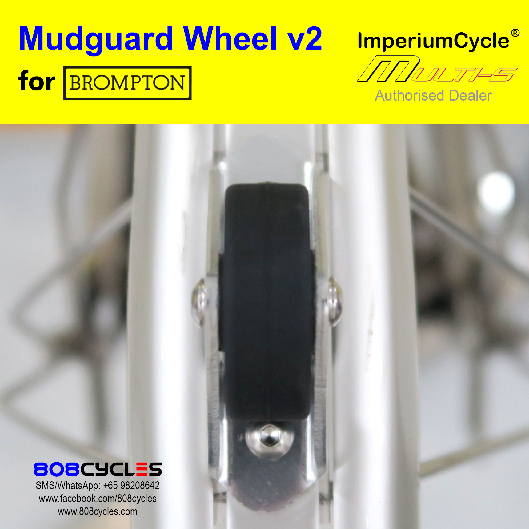 ImperiumCycle Mudguard Wheel v2 (for old-gen Brompton L-types) - Image 6