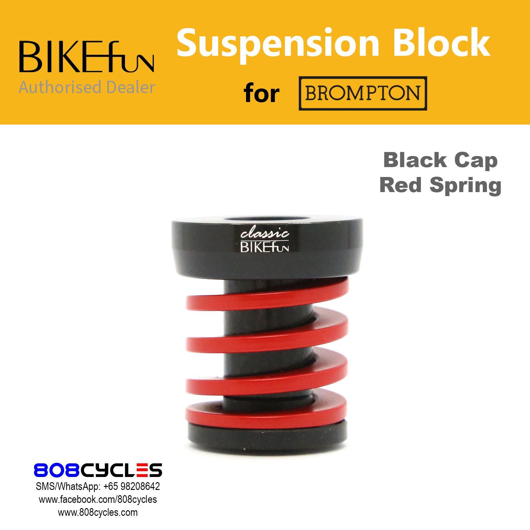 BIKEfun Coloured Suspension for Bromptons - Image 3