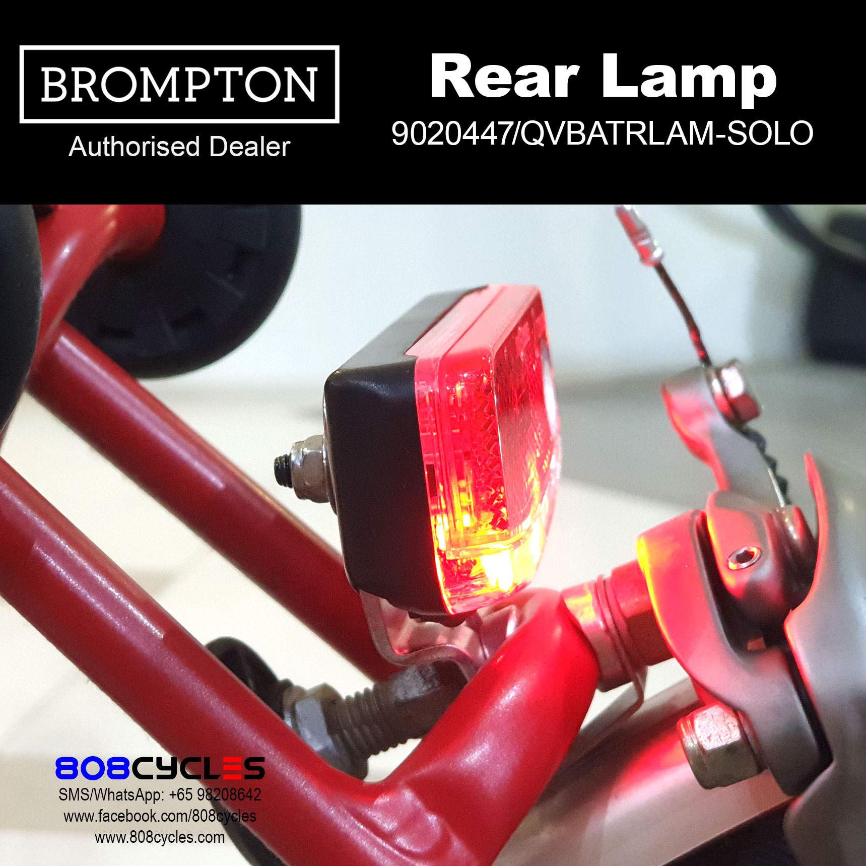 BROMPTON Rear Battery Lamp (without mounting brackets) - Image 7