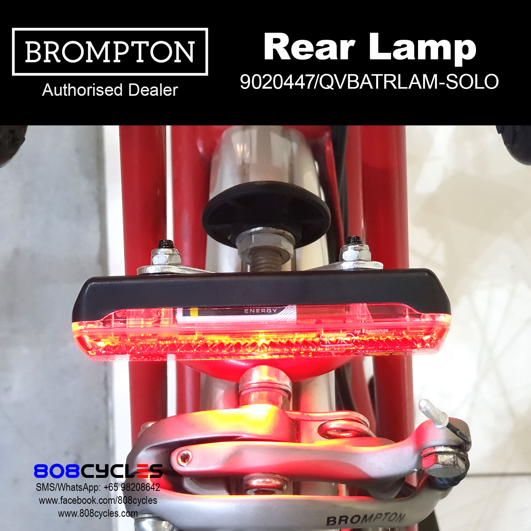 BROMPTON Rear Battery Lamp (without mounting brackets) - Image 8