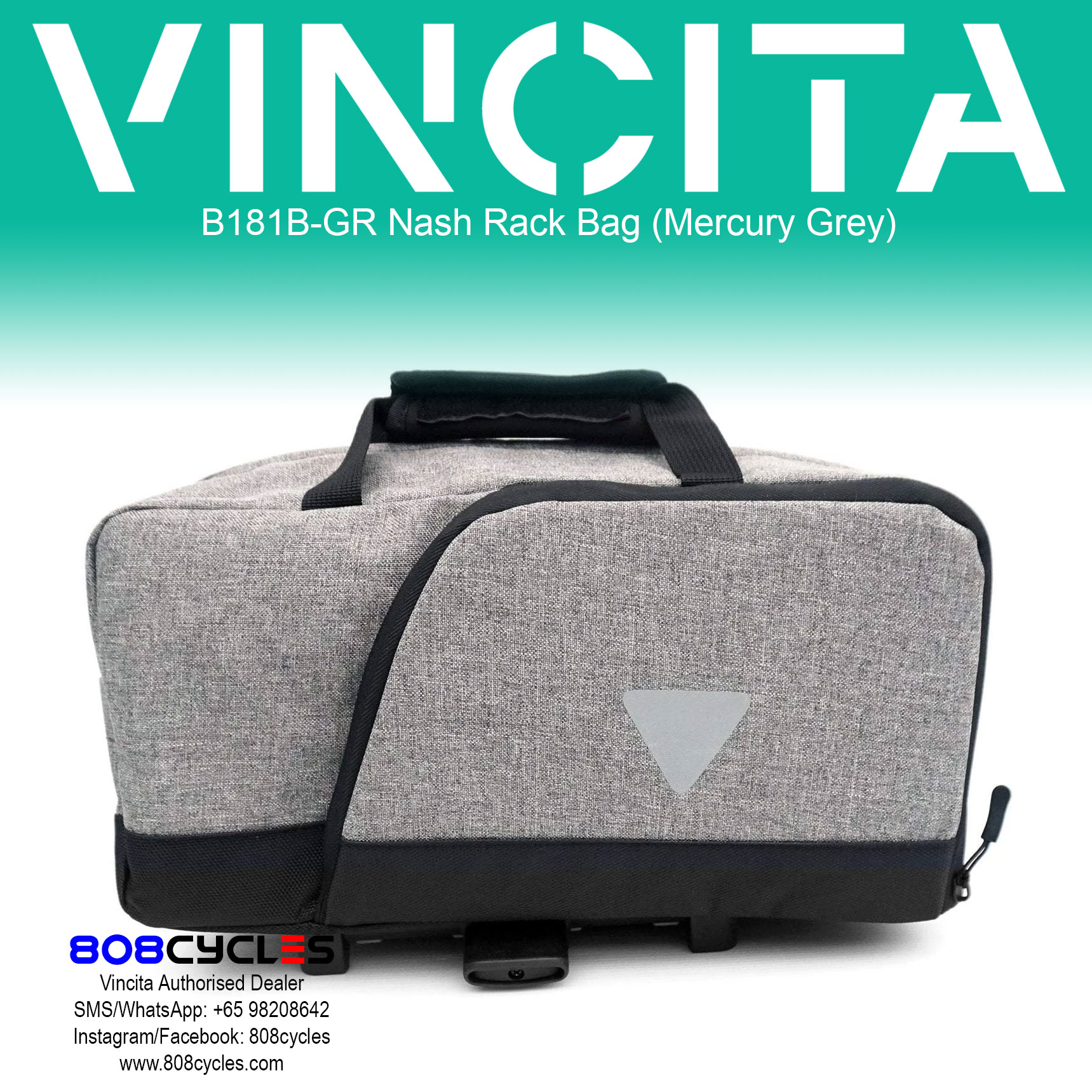 Vincita B181B Nash Rear Rack Bag - Image 10