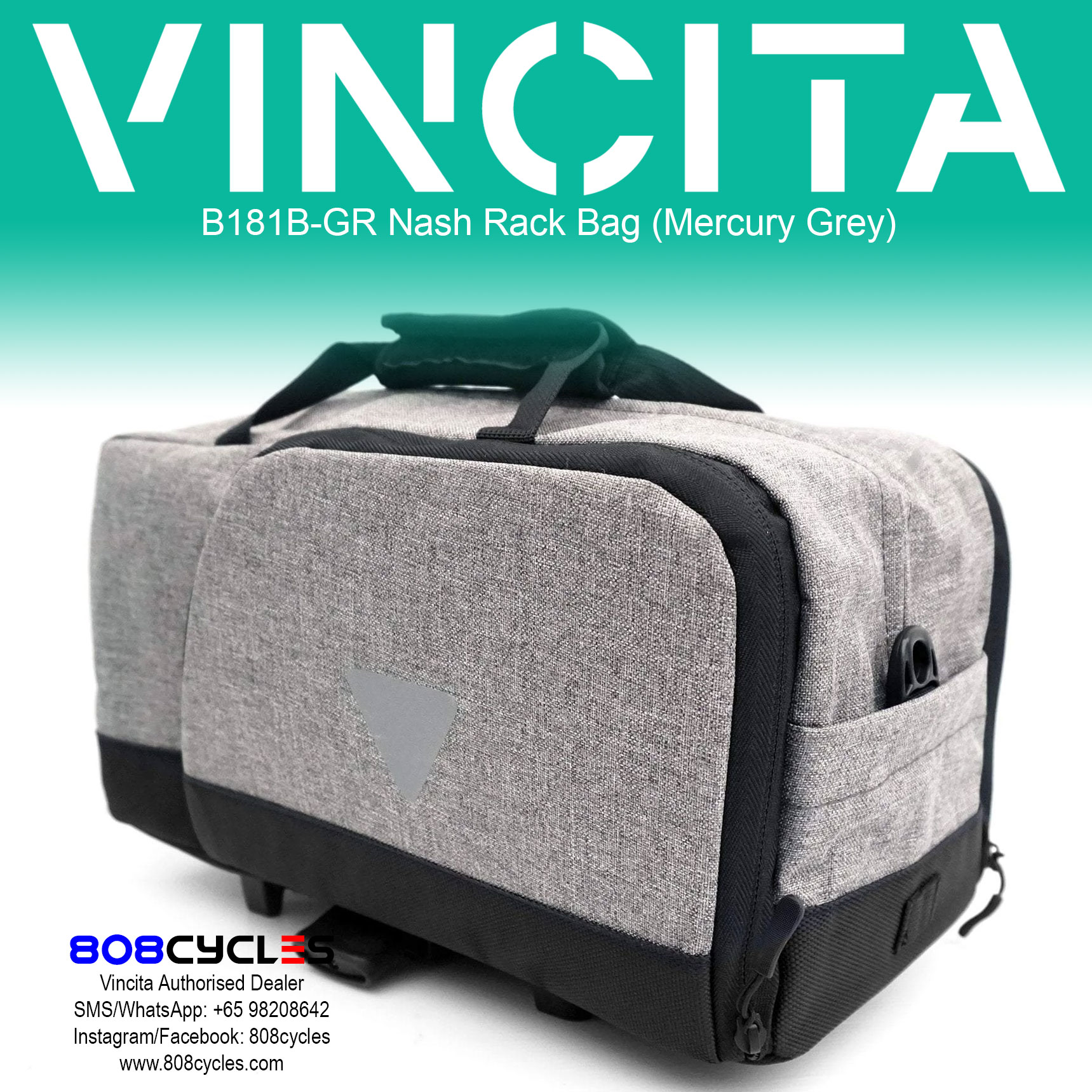 Vincita B181B Nash Rear Rack Bag - Image 12