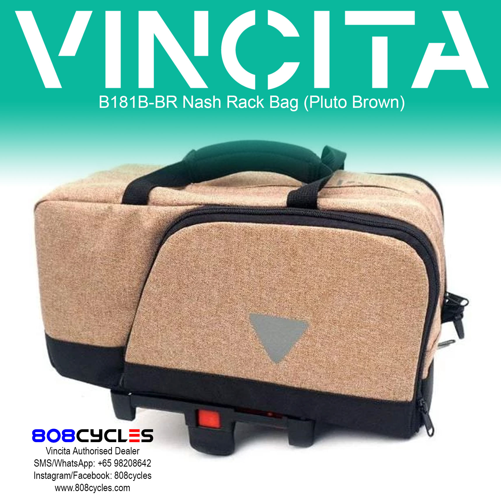 Vincita B181B Nash Rear Rack Bag - Image 13