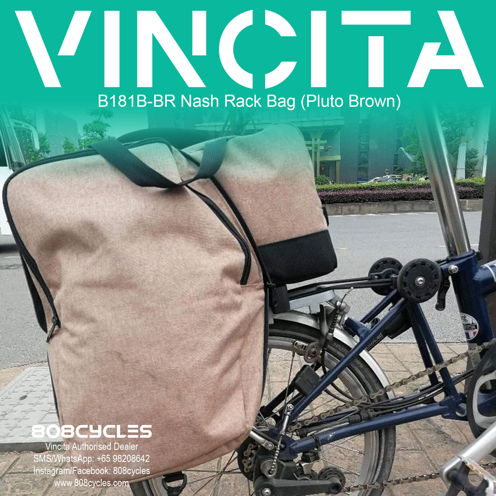 Vincita B181B Nash Rear Rack Bag - Image 3