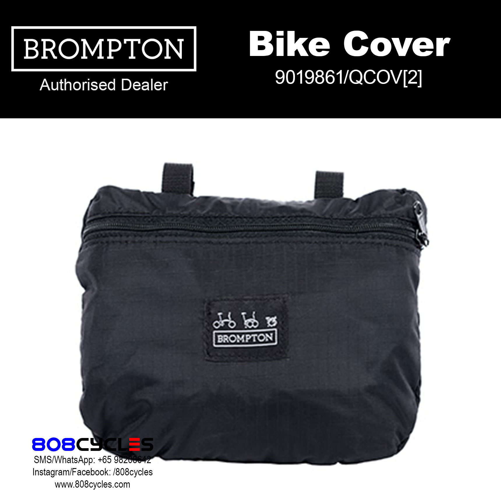 Brompton Bike Cover with Integrated Pouch - Image 4