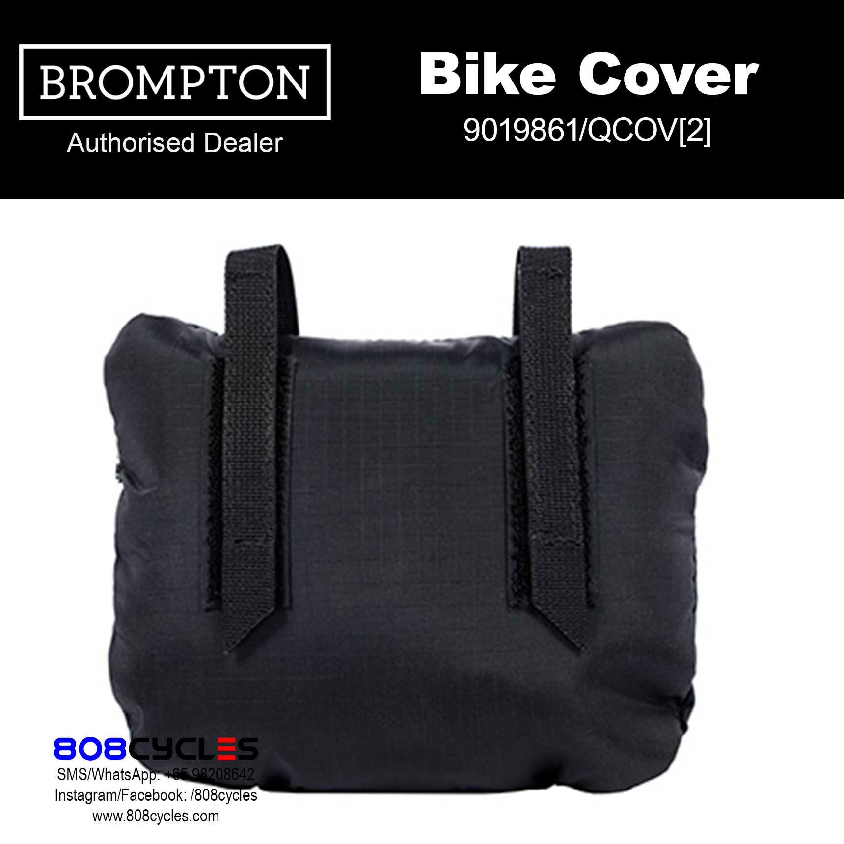 Brompton Bike Cover with Integrated Pouch - Image 6