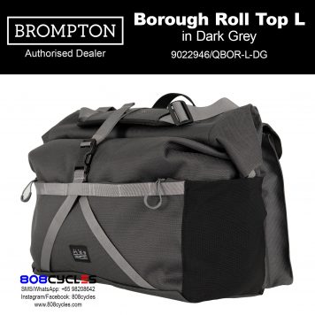 Brompton Borough Roll Top Bag Large – Dark Grey