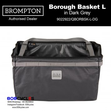 Brompton Borough Basket Bag Large – Dark Grey