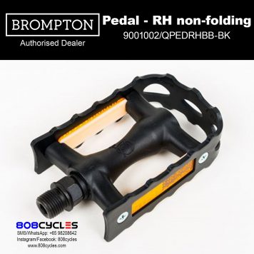 BROMPTON Pedal (Right-Hand, Non-Folding, Black)