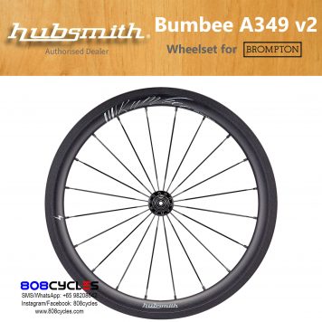 Hubsmith A349 Bumbee (v2) 2-speed wheelset for Bromptons