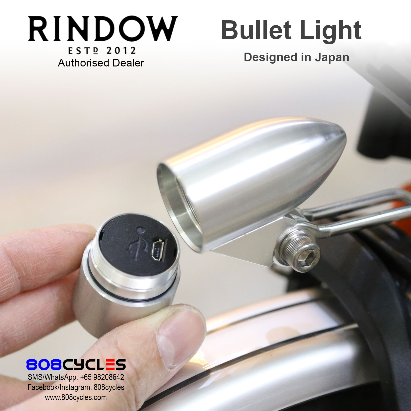 Bullet Front Light (Silver) - Image 3