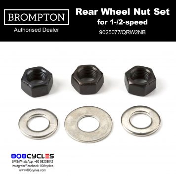 BROMPTON Rear Wheel Axle Nut Set (for 1-/2-speed)