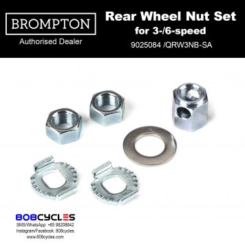 BROMPTON Rear Wheel Axle Nut Set (for 3-/6-speed)
