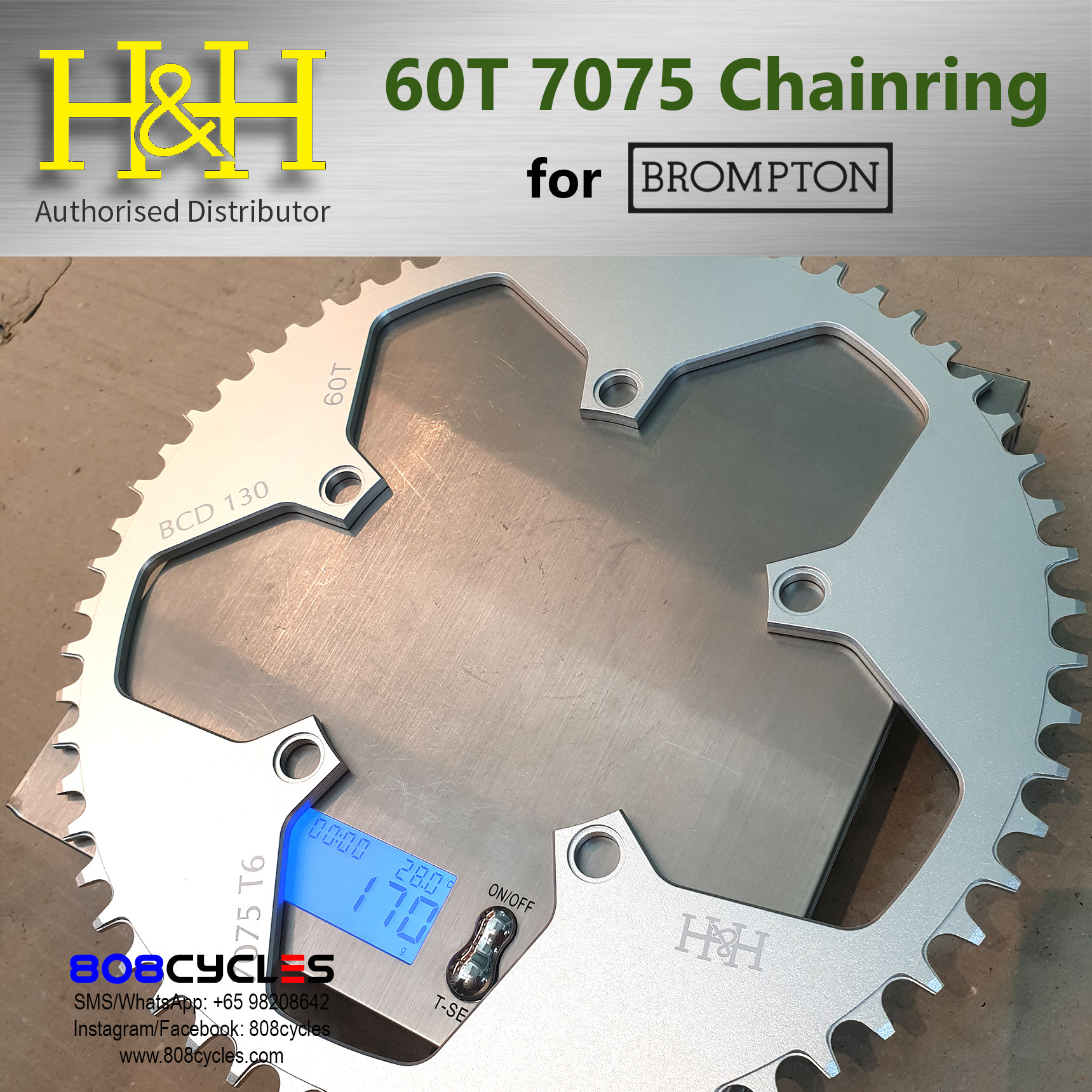 H&H 7075 60T Chainring - Image 4