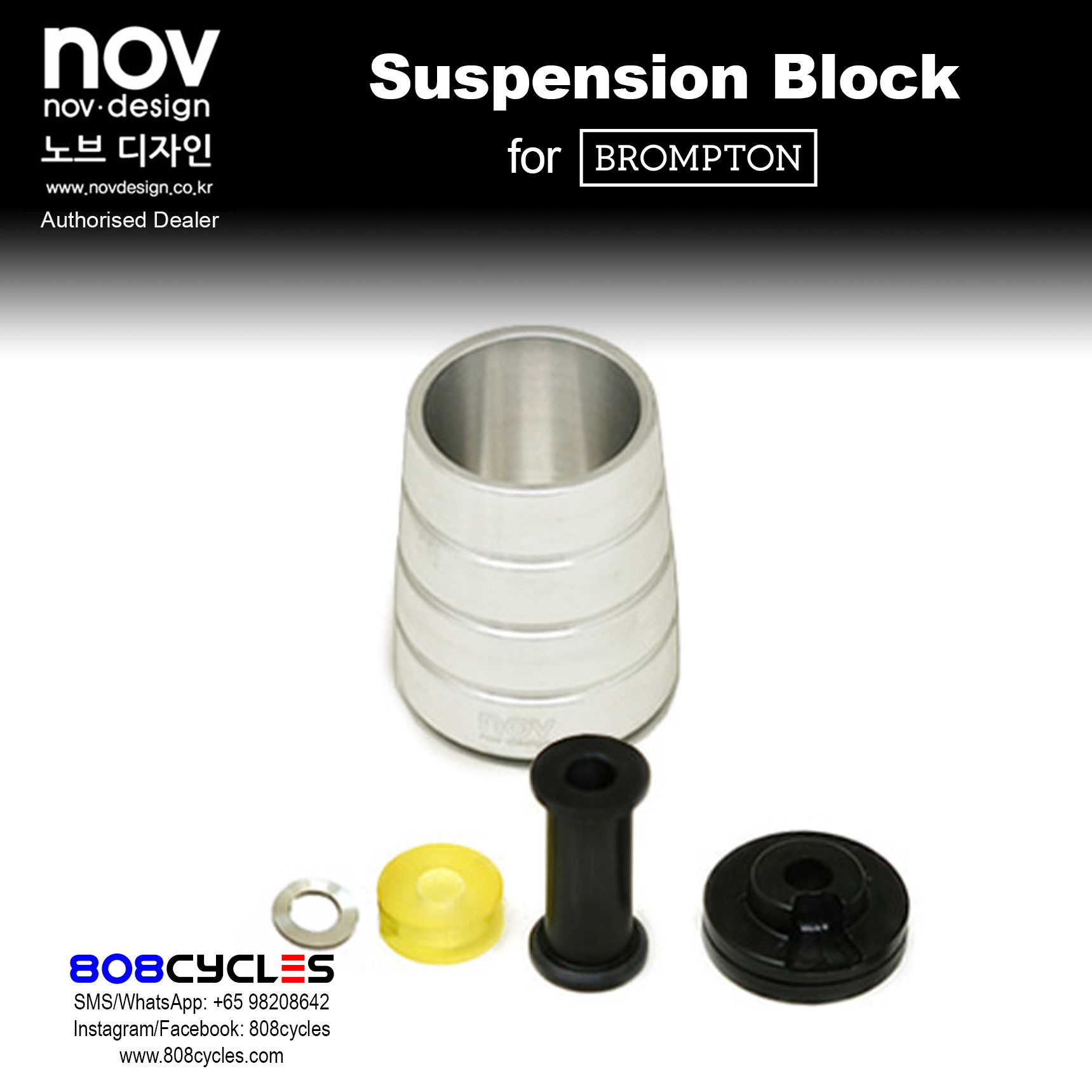 novdesign Racing Suspension Block for Brompton - Image 2