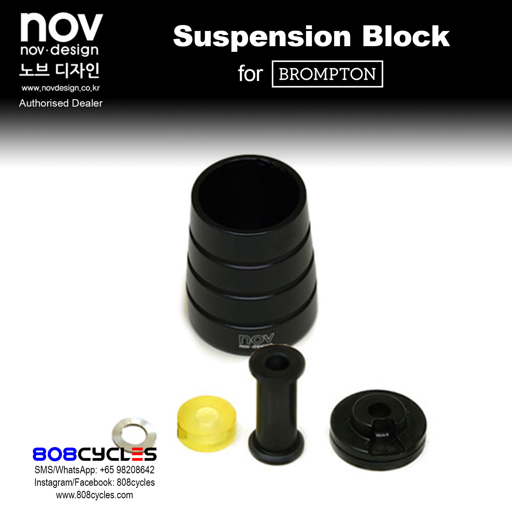 novdesign Racing Suspension Block for Brompton - Image 3