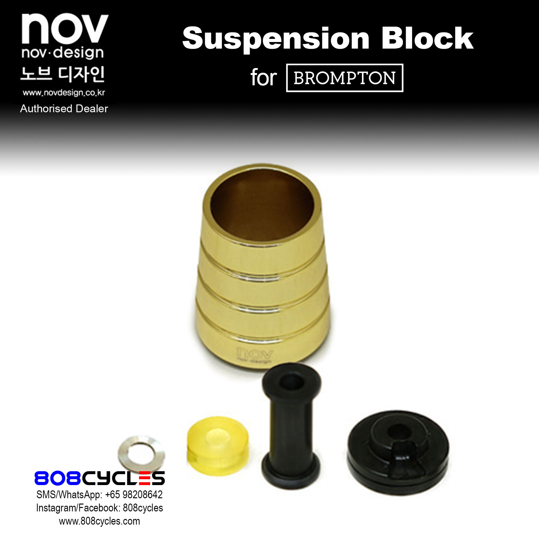 novdesign Racing Suspension Block for Brompton